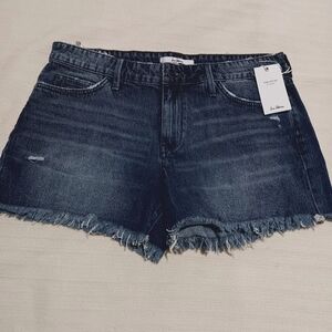 NWT Sam Edelman Women's Sz. 12/31 The Lotus High Rise Shorts Raw Hem